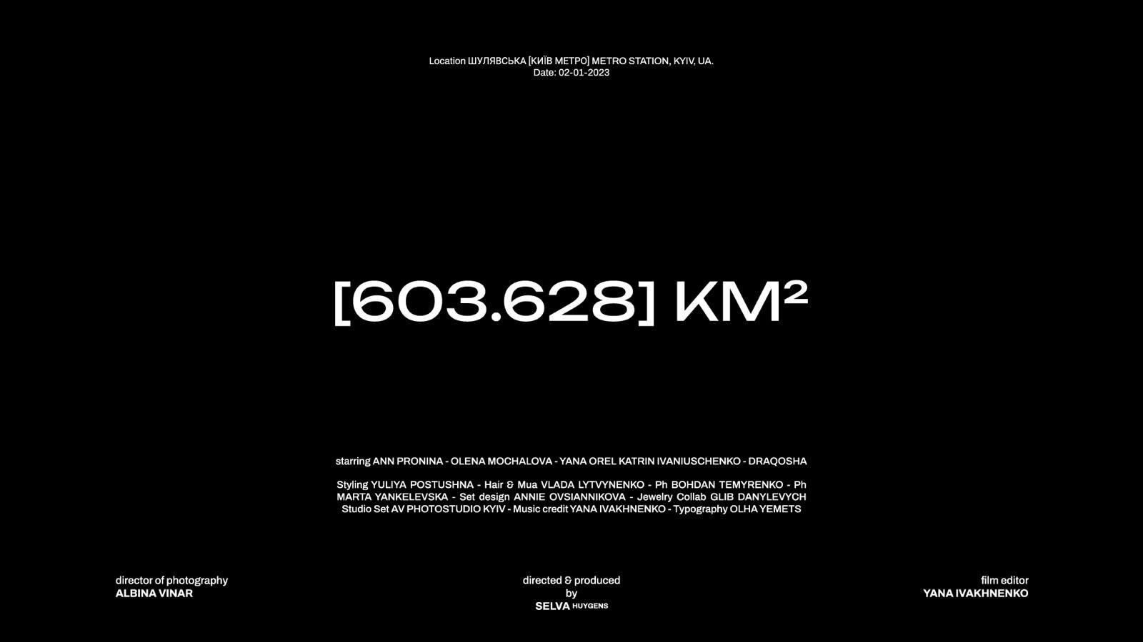 [603.628] KM² — full film credits